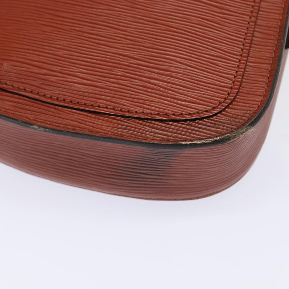 LOUIS VUITTON Epi Saint Cloud PM Shoulder Bag Brown M52213 LV Auth 94852