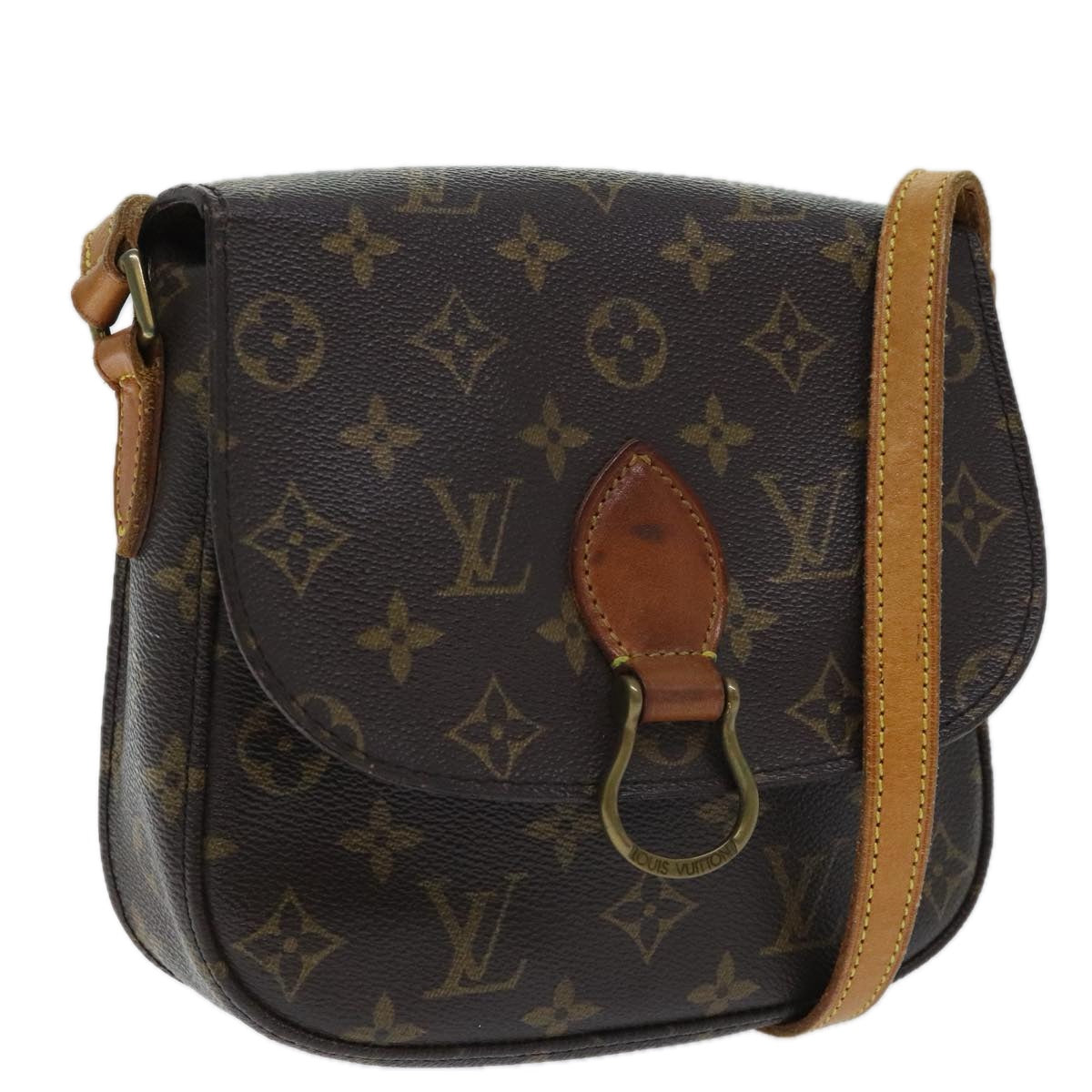 LOUIS VUITTON Monogram Saint Cloud MM Shoulder Bag M51243 LV Auth 94853