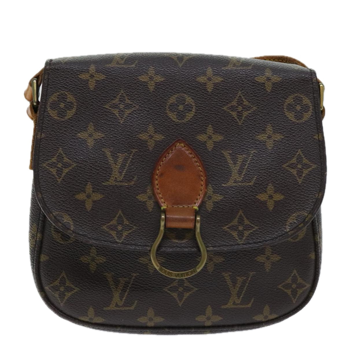 LOUIS VUITTON Monogram Saint Cloud MM Shoulder Bag M51243 LV Auth 94853