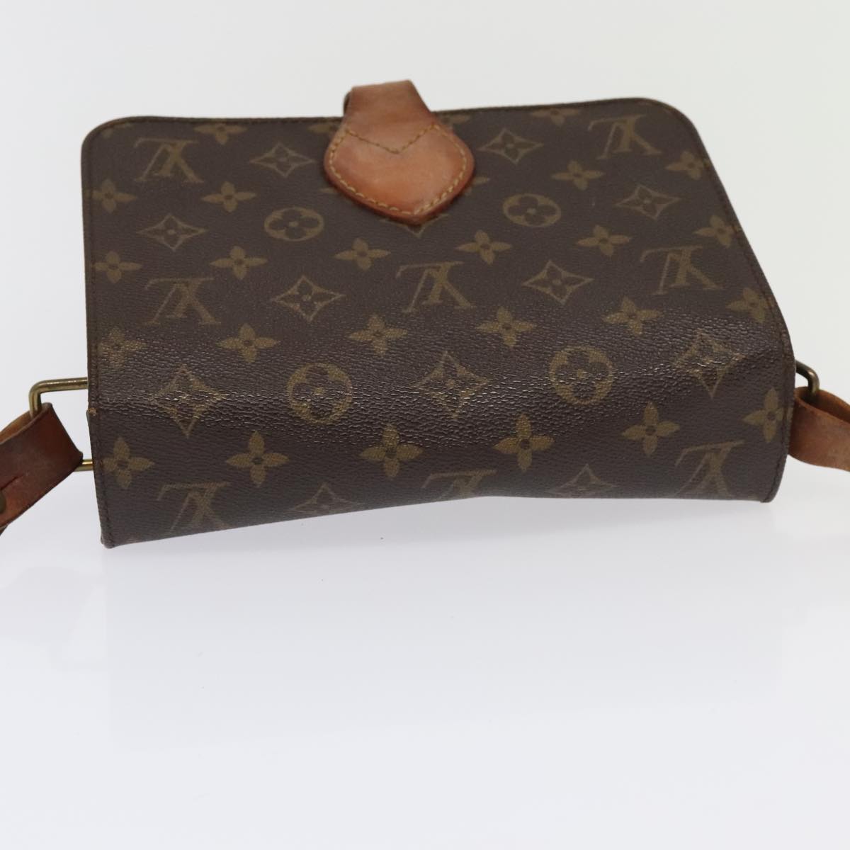 LOUIS VUITTON Monogram Cartouchiere MM Shoulder Bag M51253 LV Auth 94868