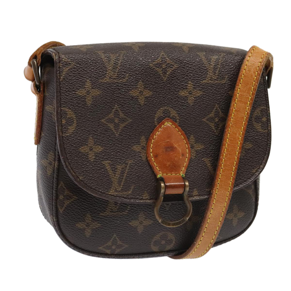 LOUIS VUITTON Monogram Saint Cloud PM Shoulder Bag M51244 LV Auth 94902