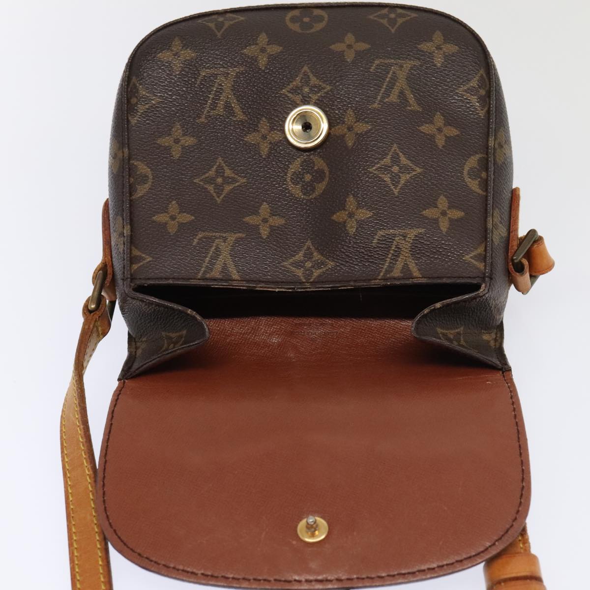 LOUIS VUITTON Monogram Saint Cloud PM Shoulder Bag M51244 LV Auth 94902