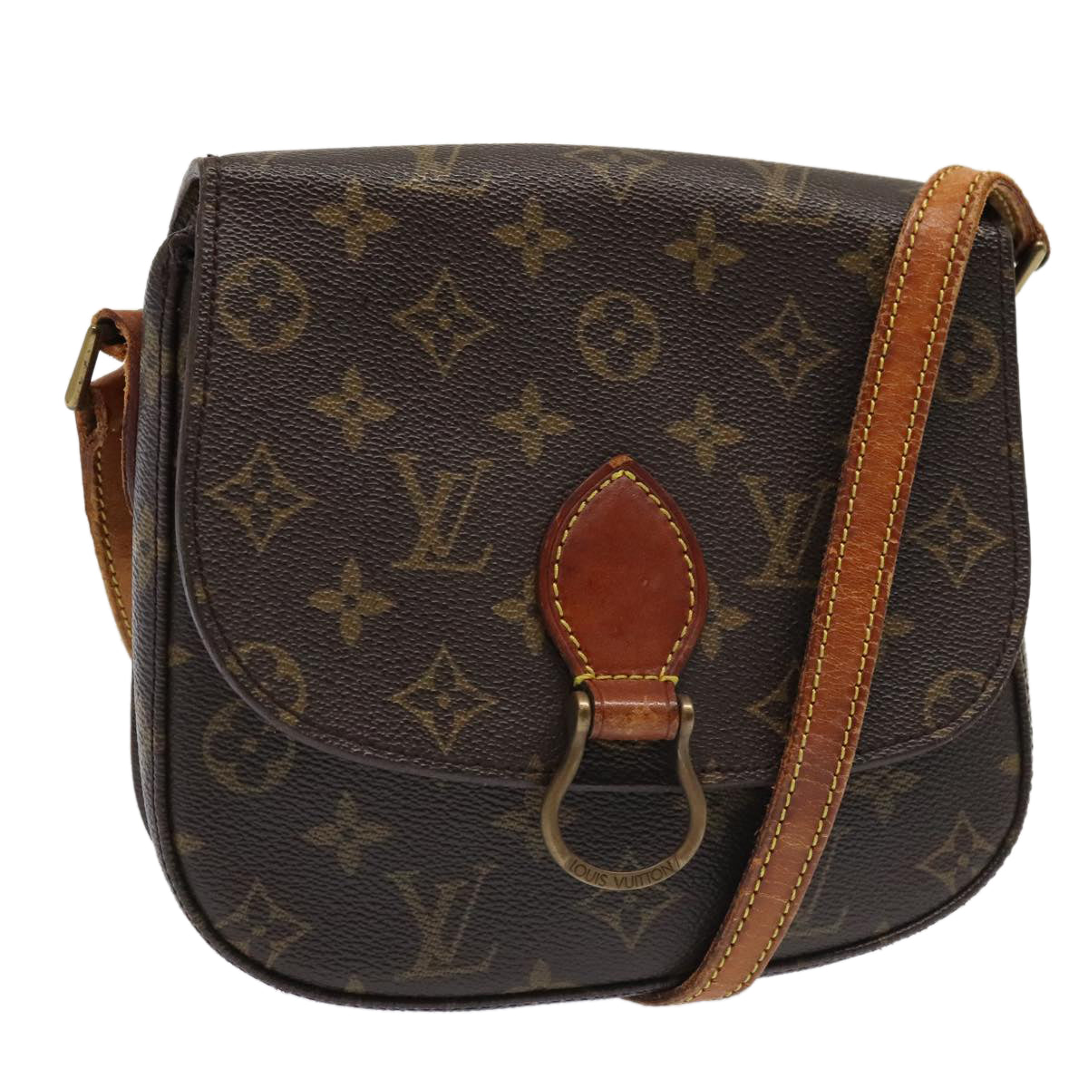 LOUIS VUITTON Monogram Saint Cloud MM Shoulder Bag M51243 LV Auth 94918