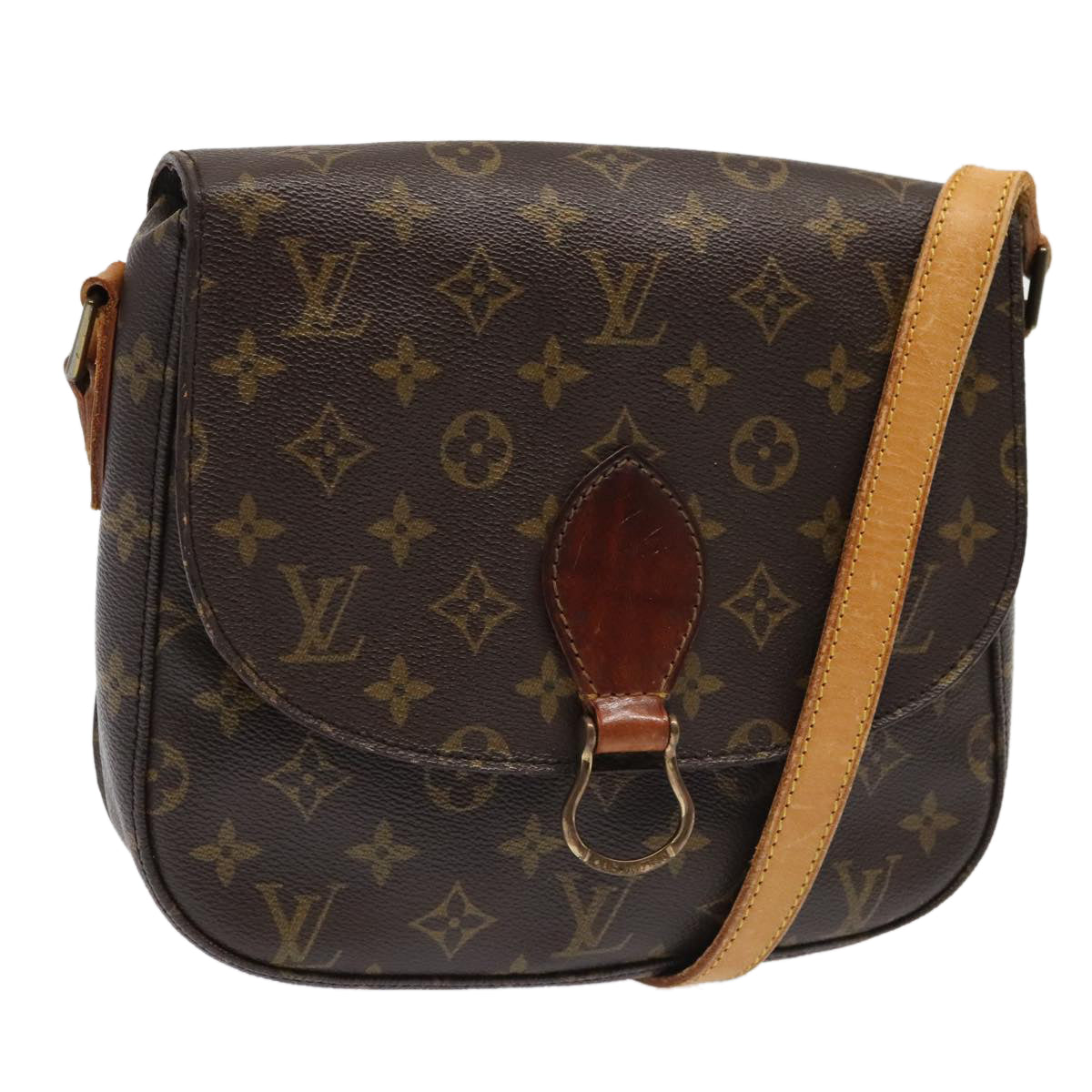 LOUIS VUITTON Monogram Saint Cloud GM Shoulder Bag M51242 LV Auth 94923