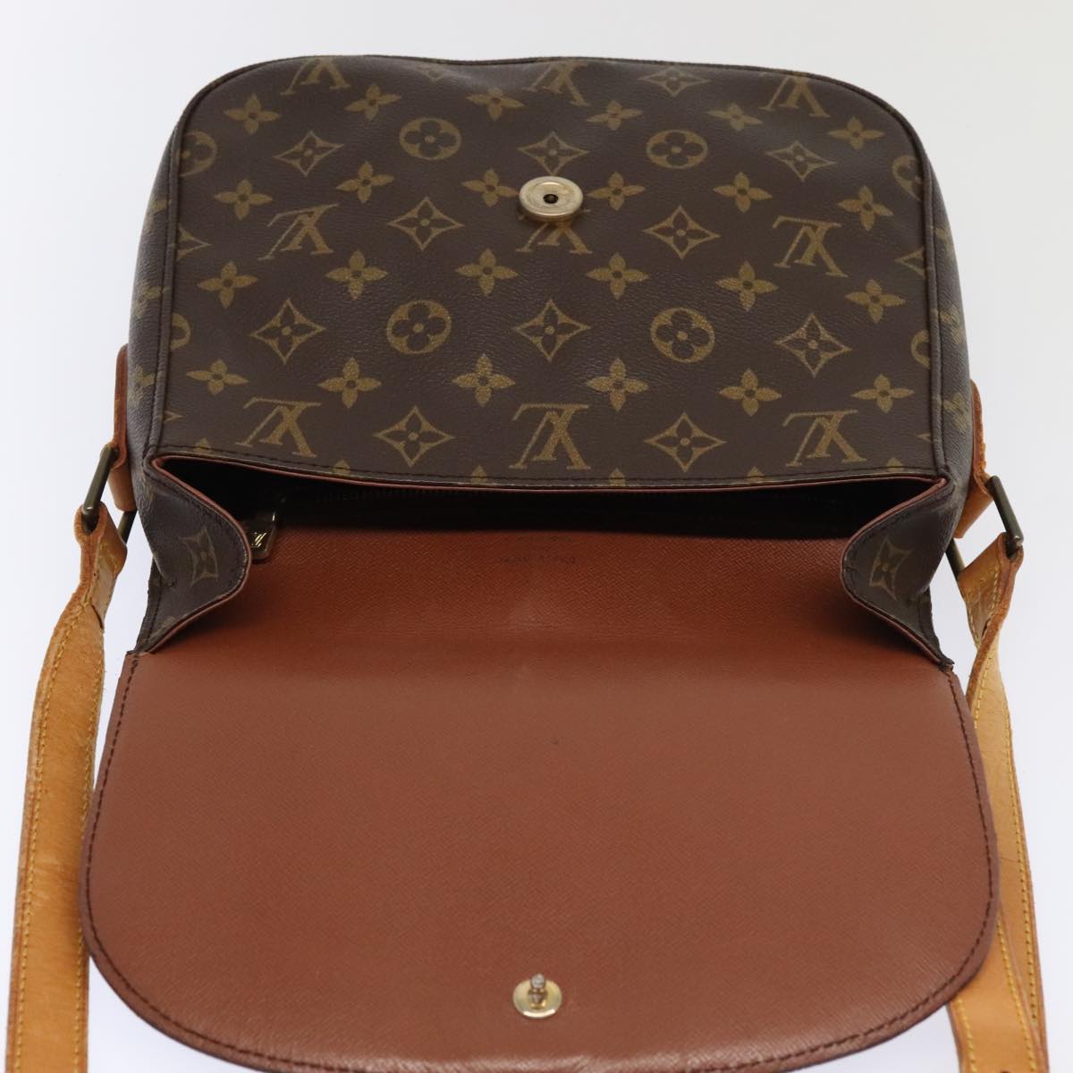 LOUIS VUITTON Monogram Saint Cloud GM Shoulder Bag M51242 LV Auth 94923