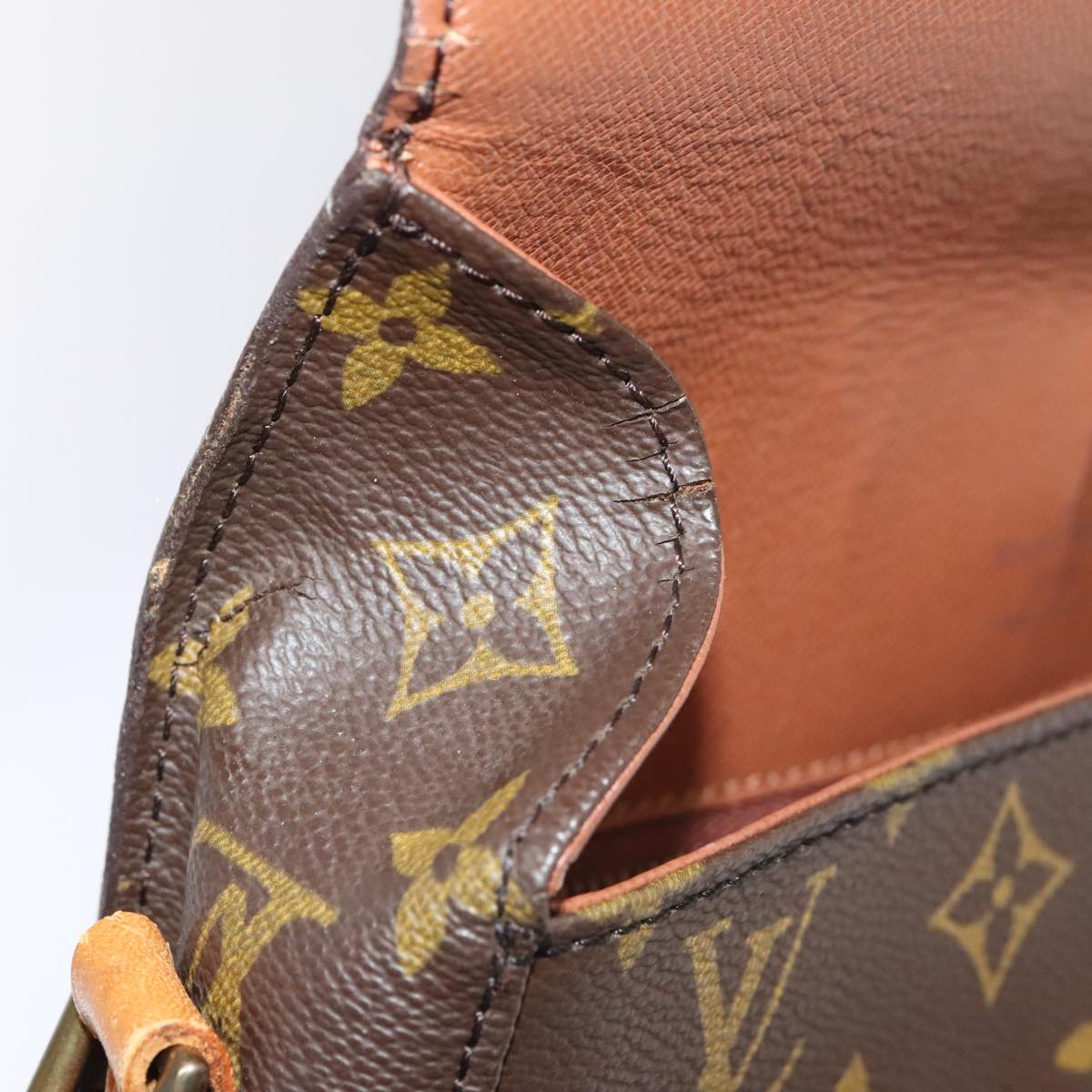 LOUIS VUITTON Monogram Saint Cloud GM Shoulder Bag M51242 LV Auth 94923