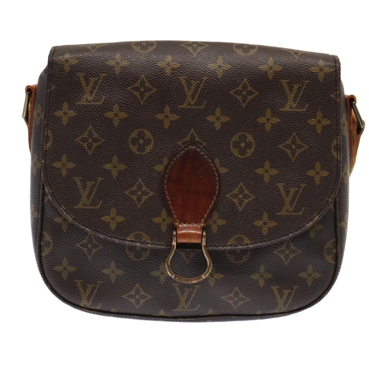 LOUIS VUITTON Monogram Saint Cloud GM Shoulder Bag M51242 LV Auth 94923