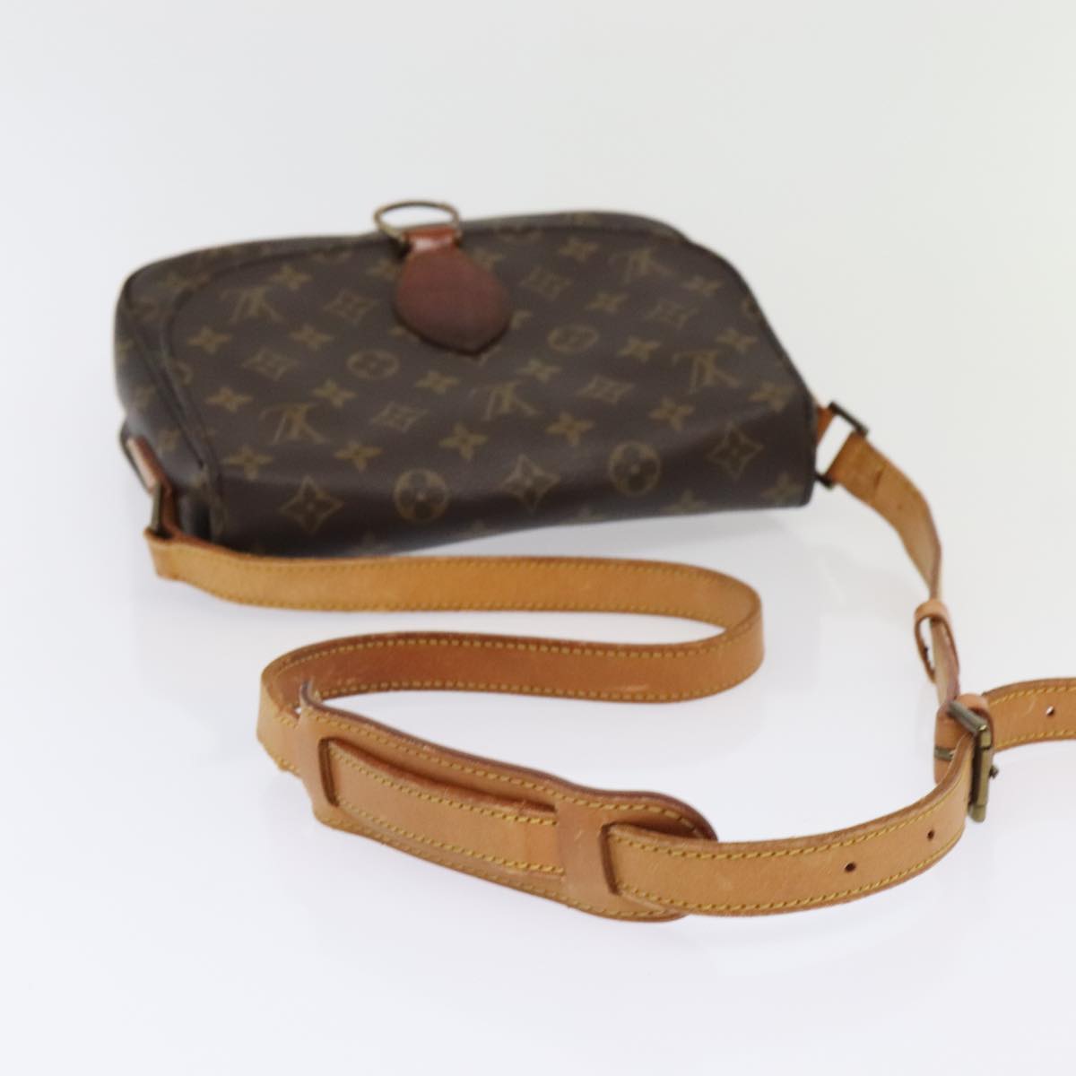 LOUIS VUITTON Monogram Saint Cloud GM Shoulder Bag M51242 LV Auth 94923