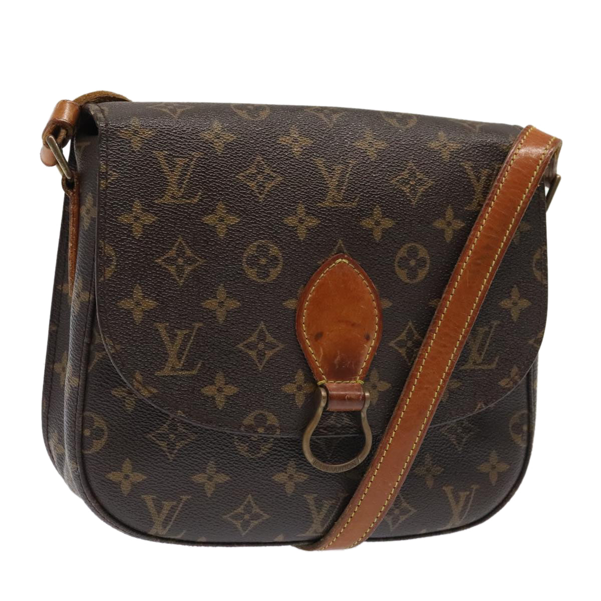 LOUIS VUITTON Monogram Saint Cloud GM Shoulder Bag M51242 LV Auth 94924