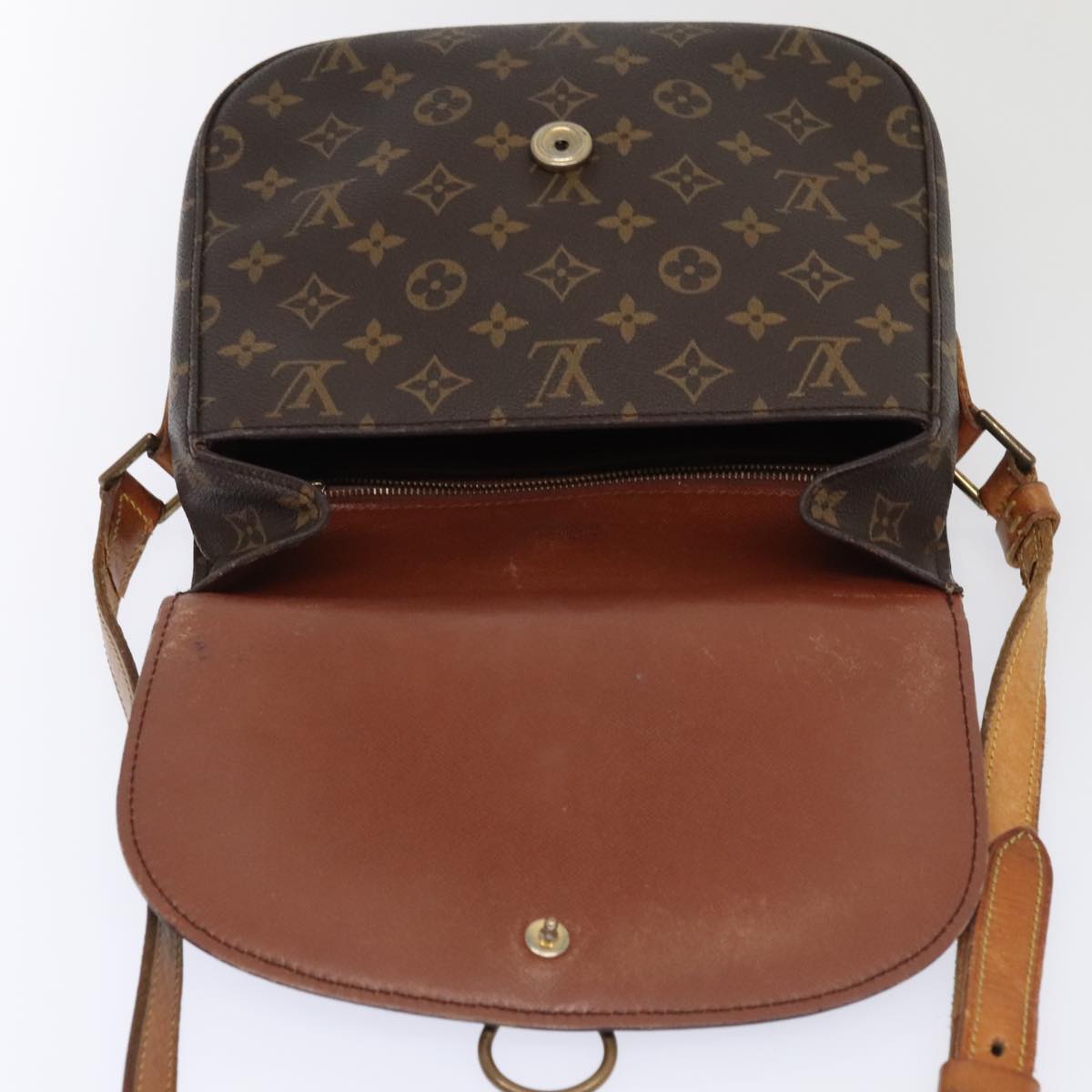 LOUIS VUITTON Monogram Saint Cloud GM Shoulder Bag M51242 LV Auth 94924