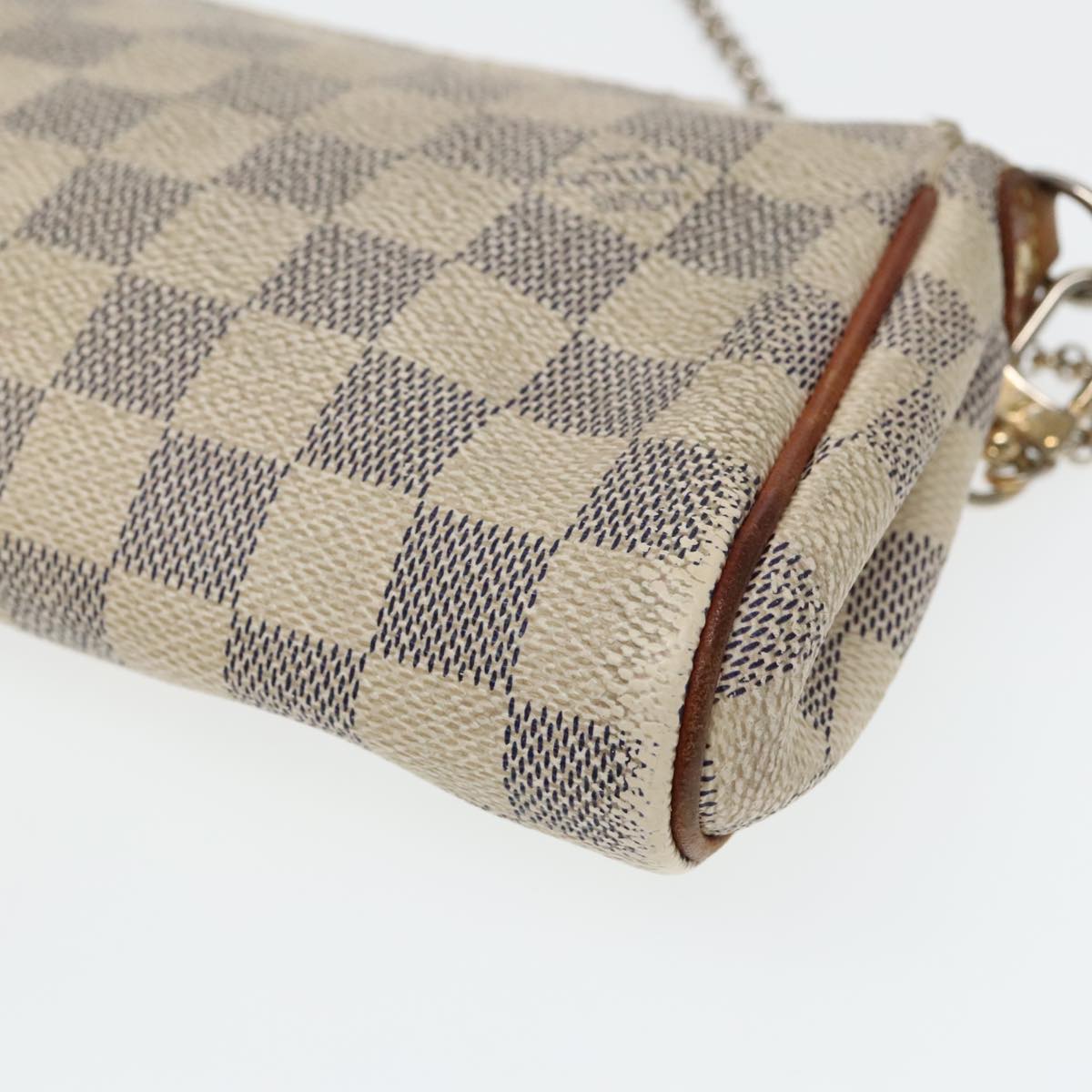 LOUIS VUITTON Damier Azur Eva Shoulder Bag 2way N55214 LV Auth 94943