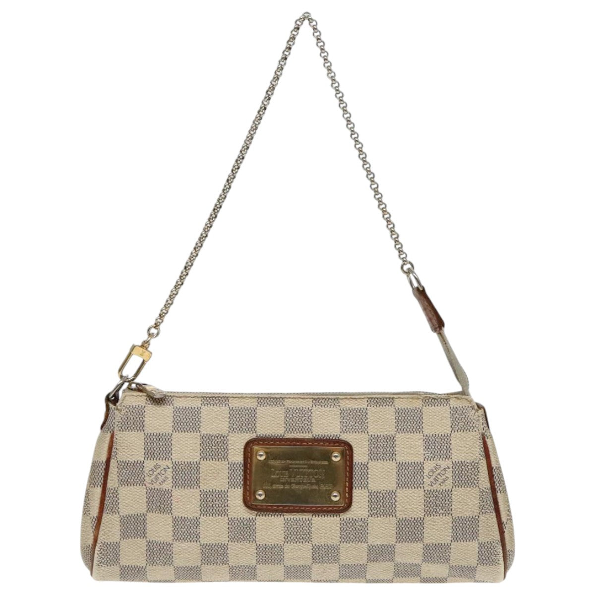 LOUIS VUITTON Damier Azur Eva Shoulder Bag 2way N55214 LV Auth 94943