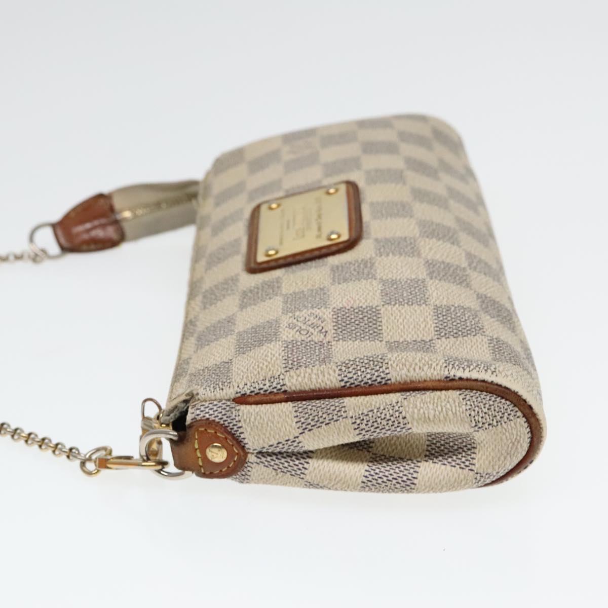 LOUIS VUITTON Damier Azur Eva Shoulder Bag 2way N55214 LV Auth 94943