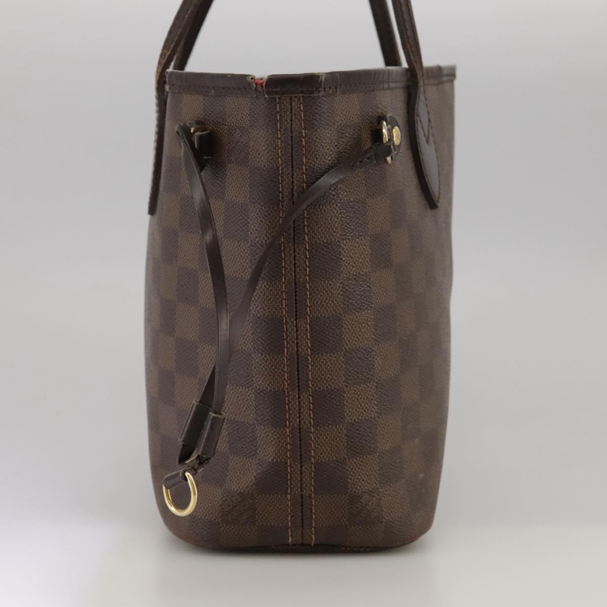 LOUIS VUITTON Damier Ebene Neverfull PM Tote Bag N51109 LV Auth 94946