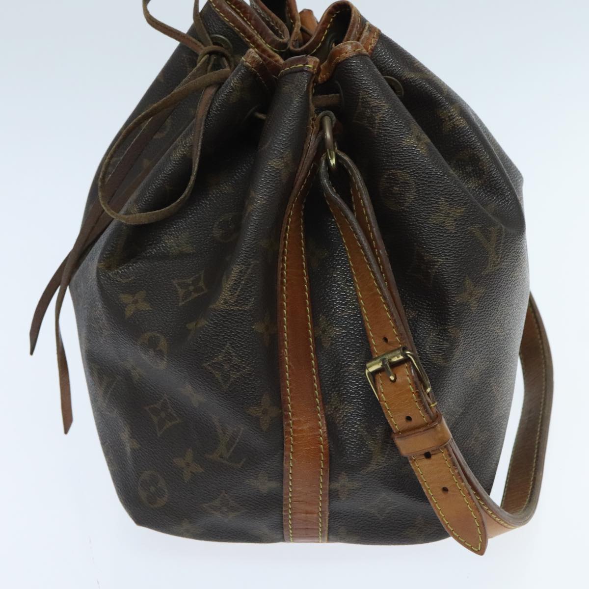 LOUIS VUITTON Monogram Petit Noe Shoulder Bag M42226 LV Auth 94951