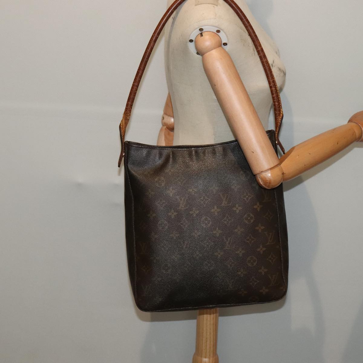 LOUIS VUITTON Monogram Looping GM Shoulder Bag M51145 LV Auth 94952