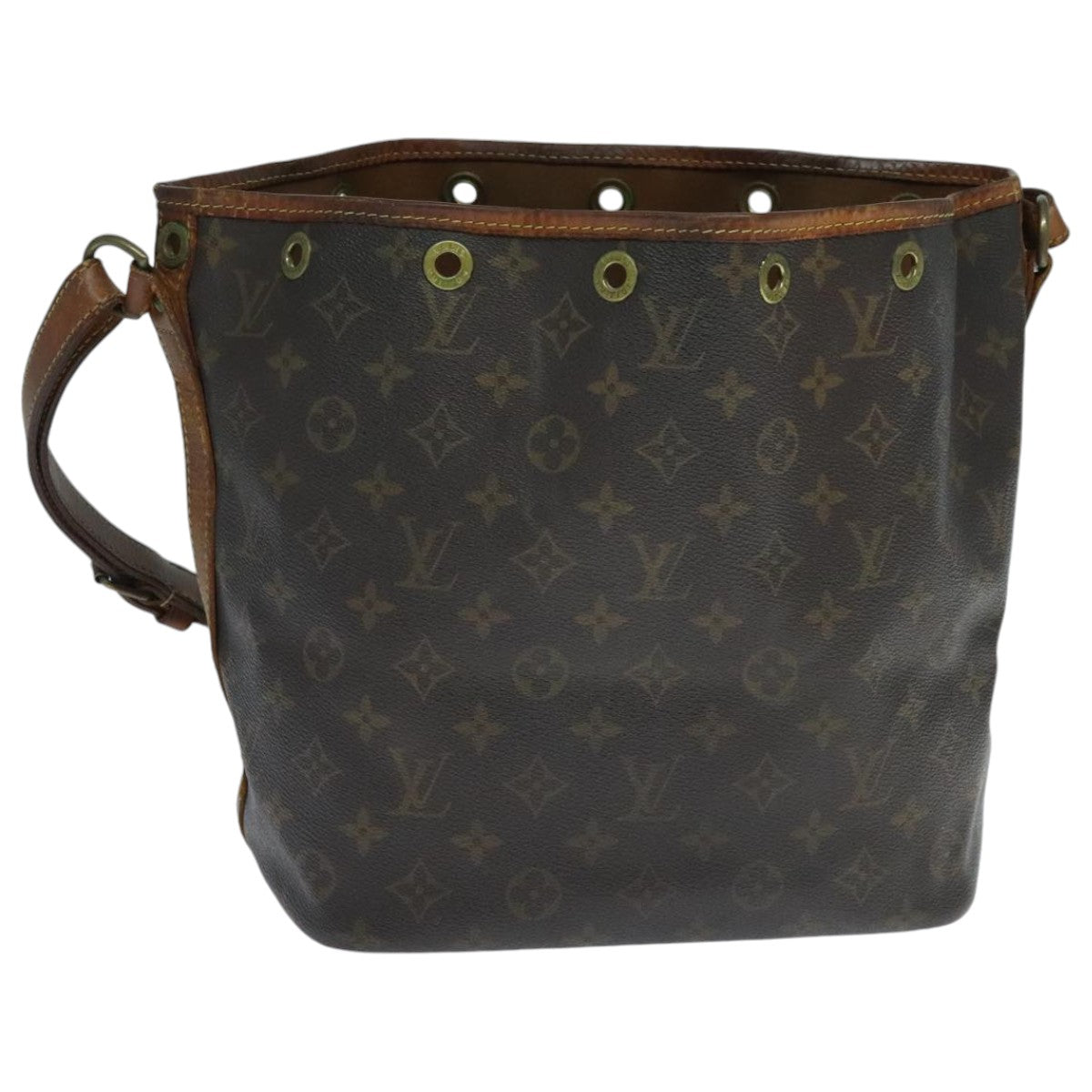 LOUIS VUITTON Monogram Petit Noe Shoulder Bag M42226 LV Auth 94954