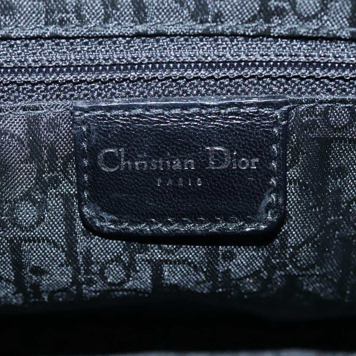 Christian Dior Hardcore Shoulder Bag Canvas Silver Auth 95003