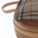 Burberrys Nova Check Shoulder Bag Canvas Beige Auth 95038-14
