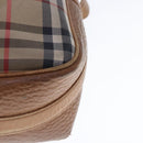 Burberrys Nova Check Shoulder Bag Canvas Beige Auth 95038-15