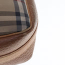 Burberrys Nova Check Shoulder Bag Canvas Beige Auth 95038-16