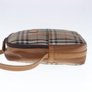 Burberrys Nova Check Shoulder Bag Canvas Beige Auth 95038-3