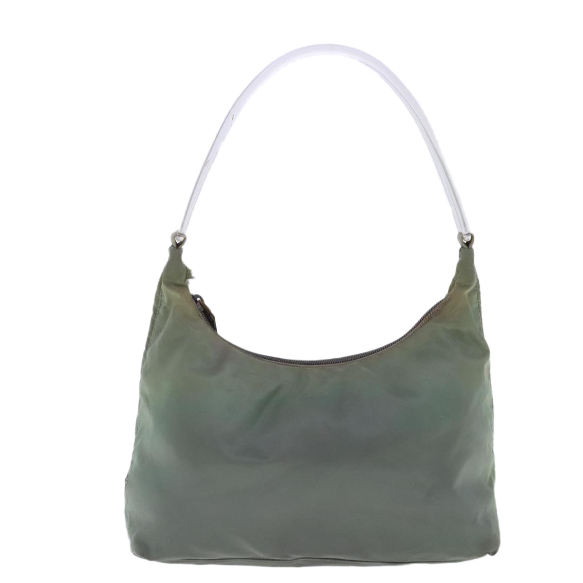 PRADA Shoulder Bag Nylon Khaki Auth 95046