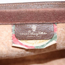 GUCCI GG Supreme Web Sherry Line Clutch Bag PVC Beige Red 89 01 032 Auth 95057-9