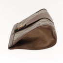 GUCCI GG Supreme Web Sherry Line Clutch Bag PVC Beige Red 89 01 032 Auth 95057-4