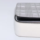 BURBERRY Chain Shoulder Bag Patent leather Silver Auth 95065-14