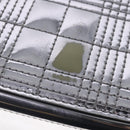 BURBERRY Chain Shoulder Bag Patent leather Silver Auth 95065-9