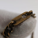 LOUIS VUITTON LV Wood Necklace metal Dark Silver MP2818 LV Auth 95075-11