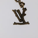 LOUIS VUITTON LV Wood Necklace metal Dark Silver MP2818 LV Auth 95075-3