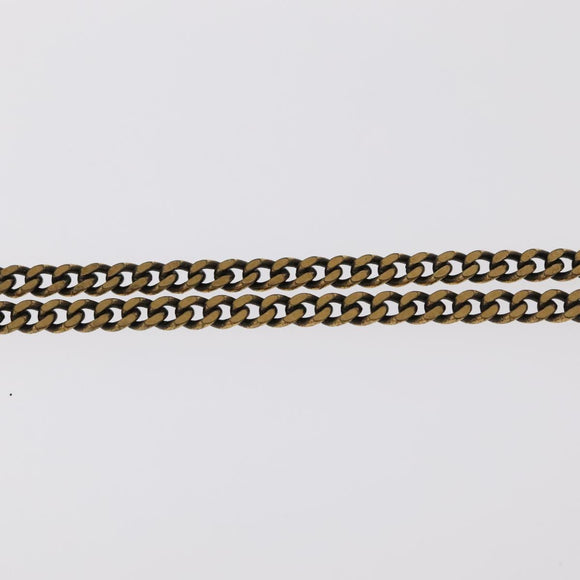 LOUIS VUITTON LV Wood Necklace metal Dark Silver MP2818 LV Auth 95075