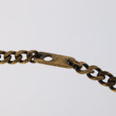 LOUIS VUITTON LV Wood Necklace metal Dark Silver MP2818 LV Auth 95075-9