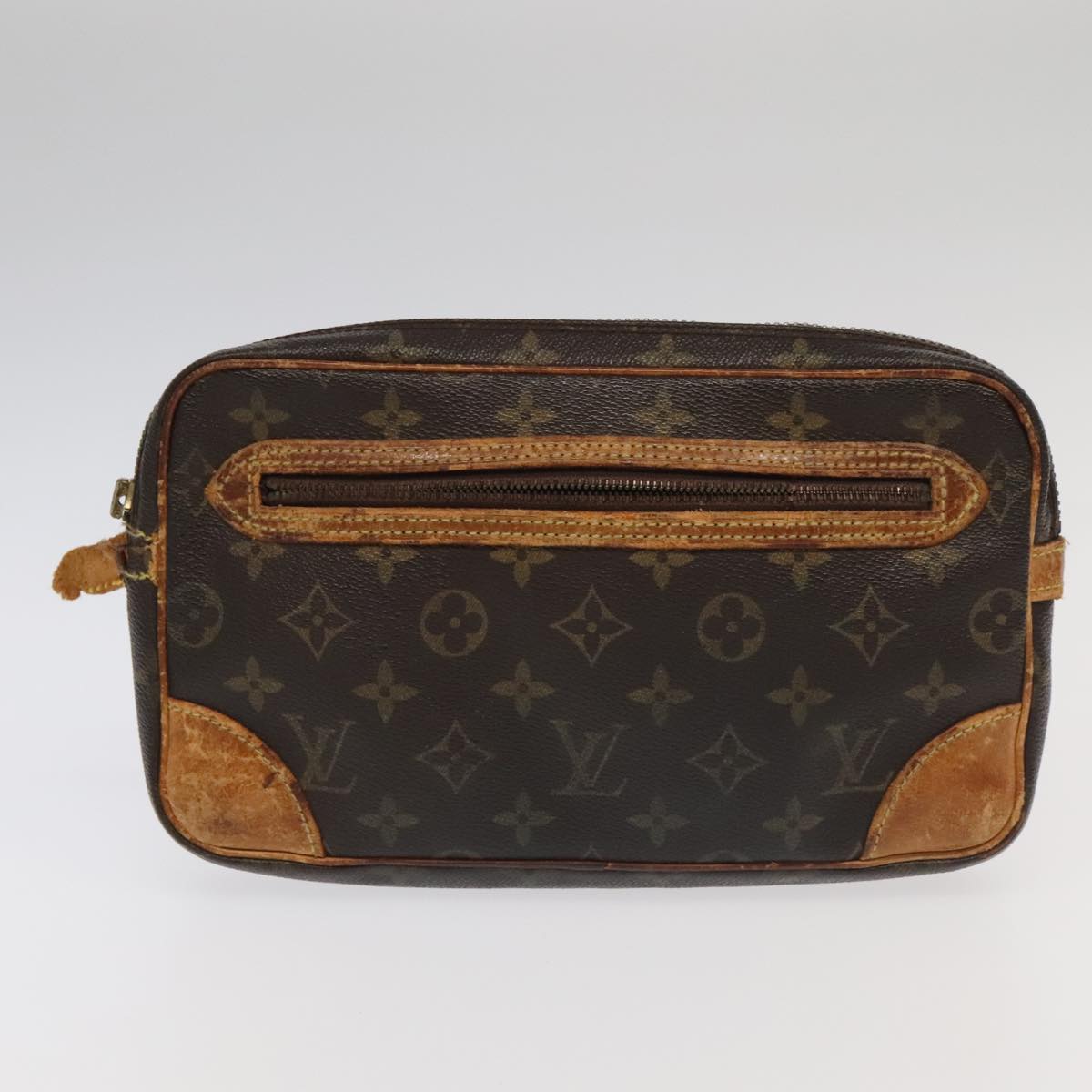 LOUIS VUITTON Monogram Marly Dragonne GM Clutch Bag 5Set M51825 LV Auth 95079