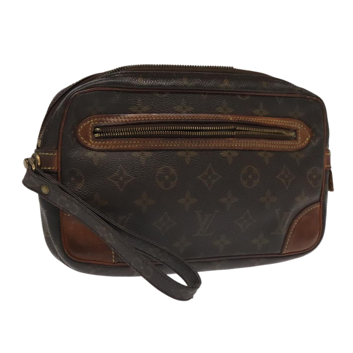 LOUIS VUITTON Monogram Marly Dragonne GM Clutch Bag M51825 LV Auth 95093