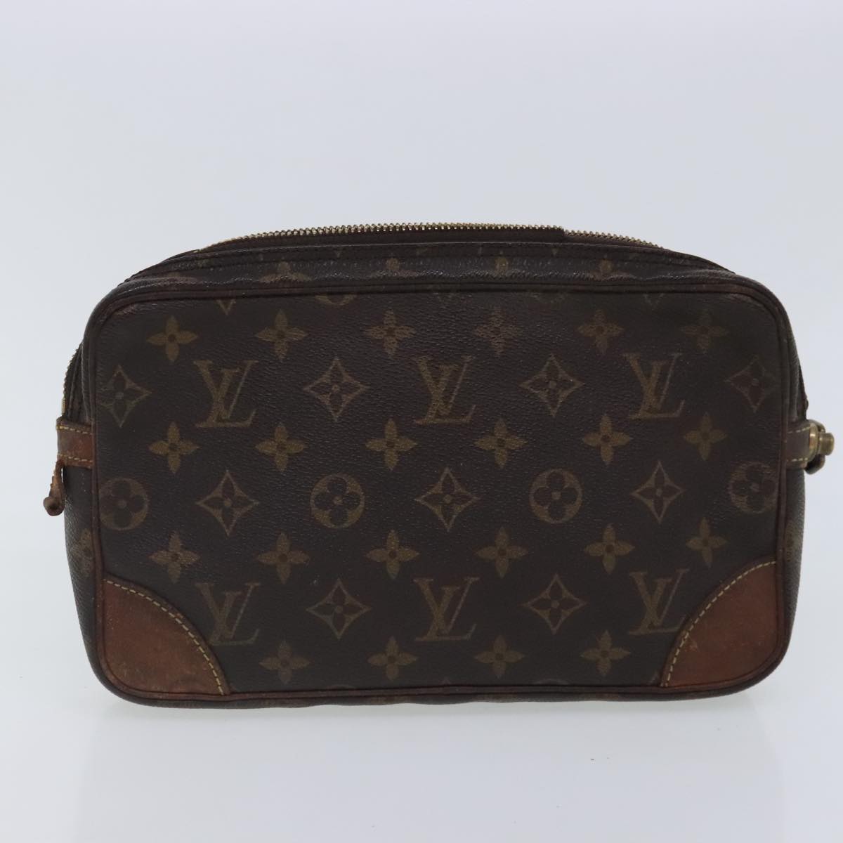 LOUIS VUITTON Monogram Marly Dragonne GM Clutch Bag 3Set M51825 LV Auth 95099