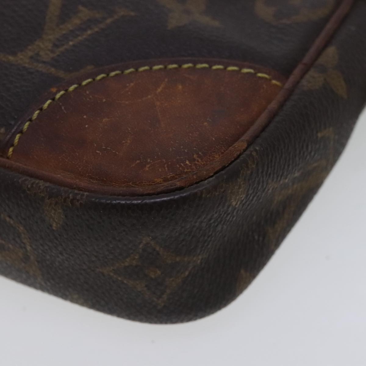 LOUIS VUITTON Monogram Marly Dragonne GM Clutch Bag 3Set M51825 LV Auth 95099