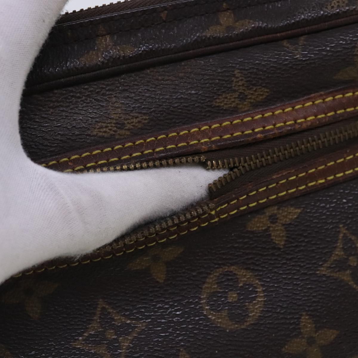 LOUIS VUITTON Monogram Marly Dragonne GM Clutch Bag 3Set M51825 LV Auth 95099