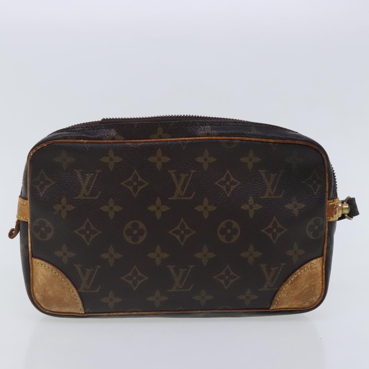 LOUIS VUITTON Monogram Marly Dragonne GM Clutch Bag 3Set M51825 LV Auth 95099