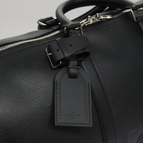 LOUIS VUITTON Epi LV × Supreme Keepall Bandouliere 55 Bag M53433 LV Auth 95128SM