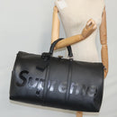 LOUIS VUITTON Epi LV × Supreme Keepall Bandouliere 55 Bag M53433 LV Auth 95128SM-40