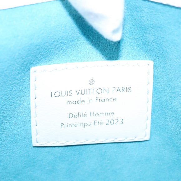 LOUIS VUITTON Monogram Comics Trio Amberop Clutch Bag White M82014 Auth 95129SM