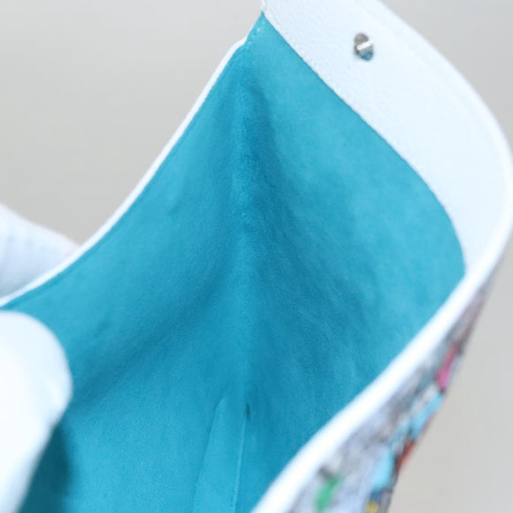 LOUIS VUITTON Monogram Comics Trio Amberop Clutch Bag White M82014 Auth 95129SM