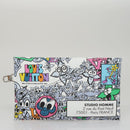 LOUIS VUITTON Monogram Comics Trio Amberop Clutch Bag White M82014 Auth 95129SM-18