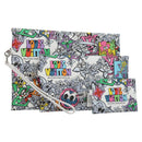 LOUIS VUITTON Monogram Comics Trio Amberop Clutch Bag White M82014 Auth 95129SM-1