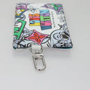 LOUIS VUITTON Monogram Comics Trio Amberop Clutch Bag White M82014 Auth 95129SM-36