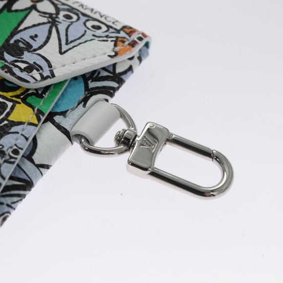 LOUIS VUITTON Monogram Comics Trio Amberop Clutch Bag White M82014 Auth 95129SM