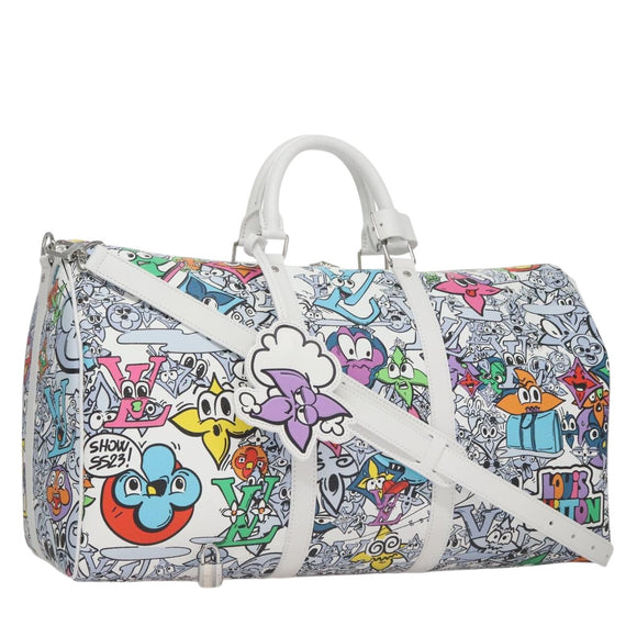 LOUIS VUITTON Monogram Comics Keepall Bandouliere 50 Bag M21863 LV Auth 95131S